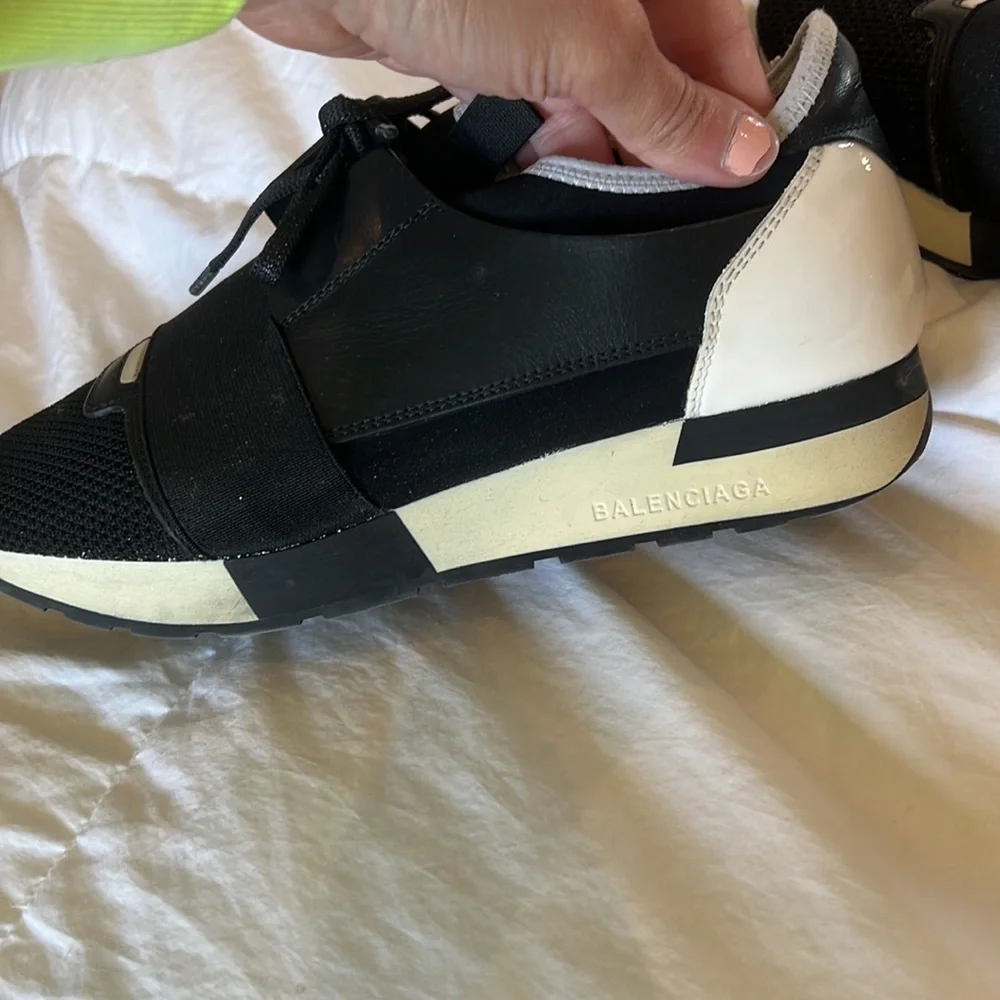 BALENCIAGA WOMENS RACE RUNNERS BLACK - Picture 9 of 9